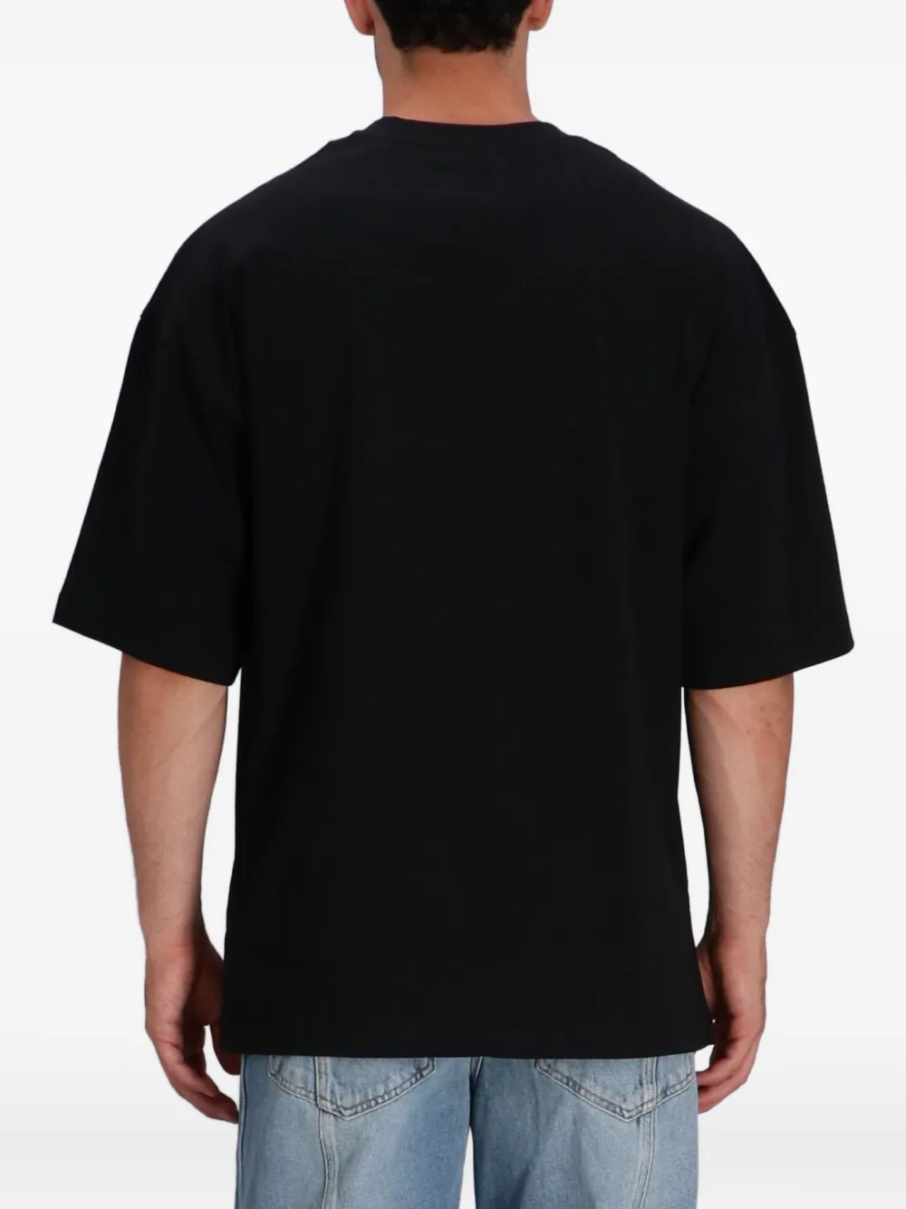 Moschino crystal-embellished cotton T-shirt Zwart