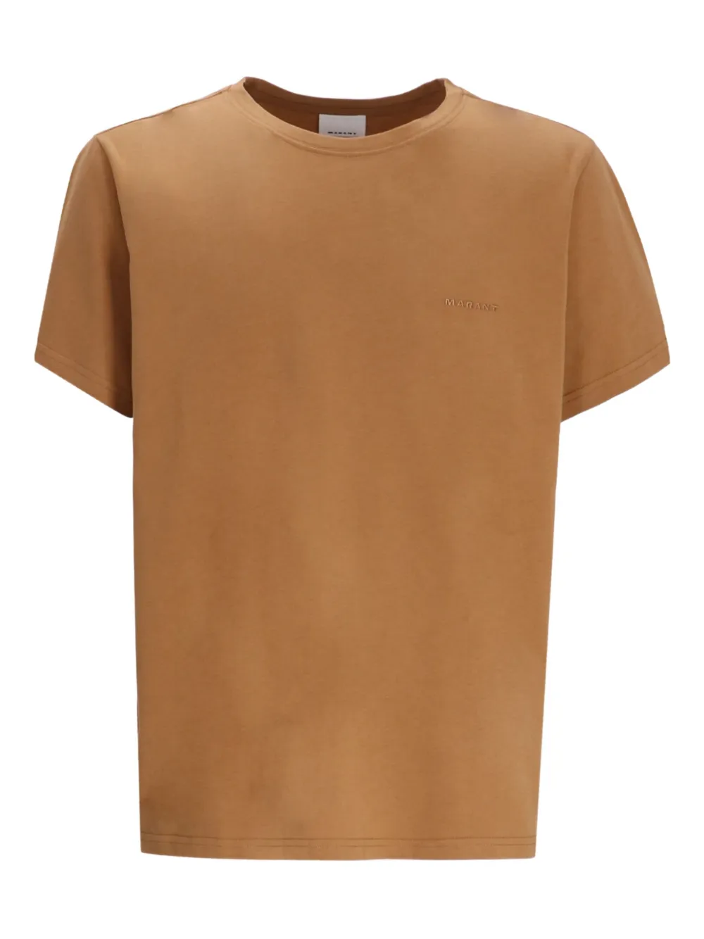 MARANT Zaffern logo-embroidered cotton T-shirt | Brown | Image 1