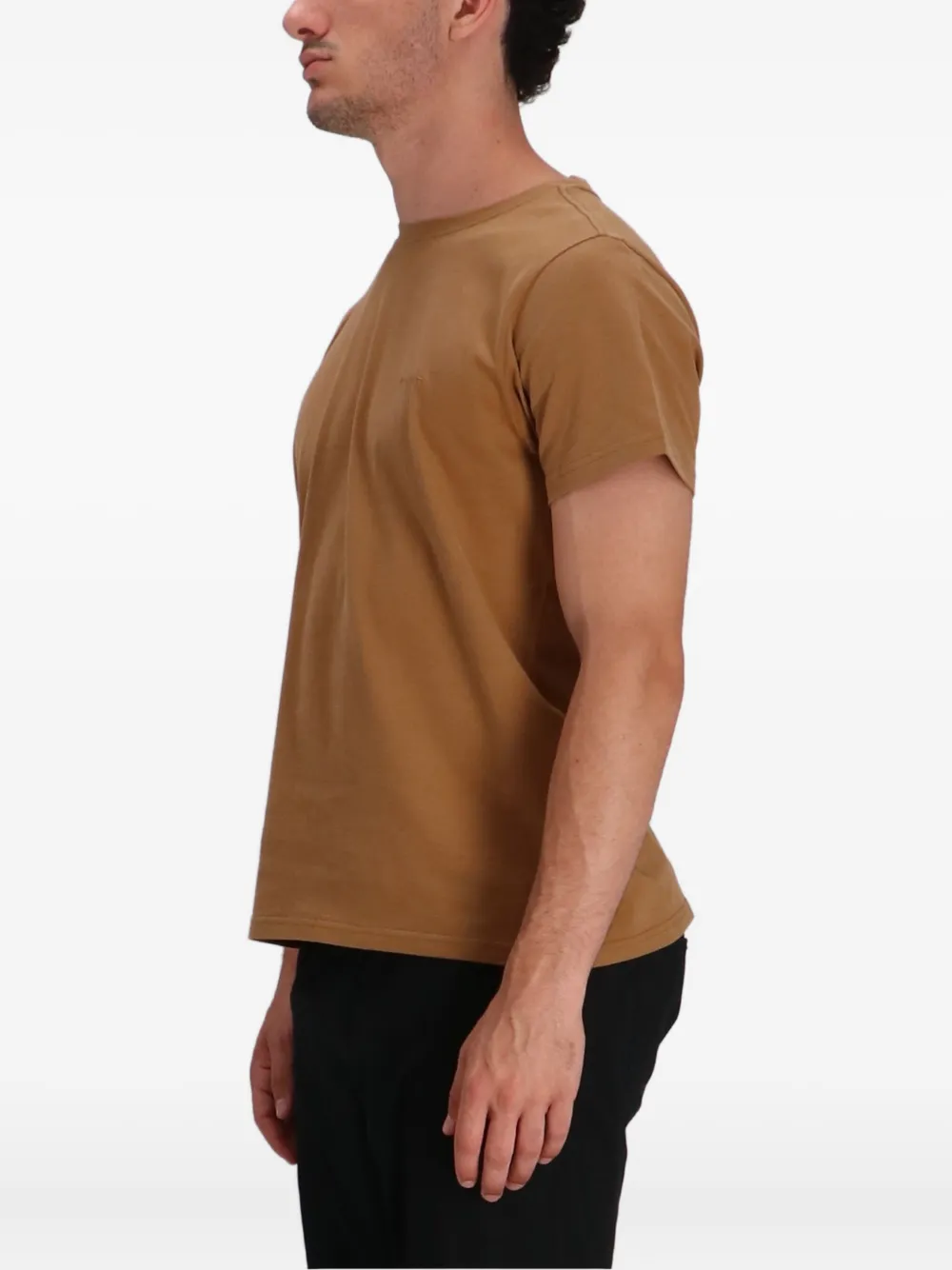 MARANT Zaffern katoenen T-shirt met geborduurd logo Bruin
