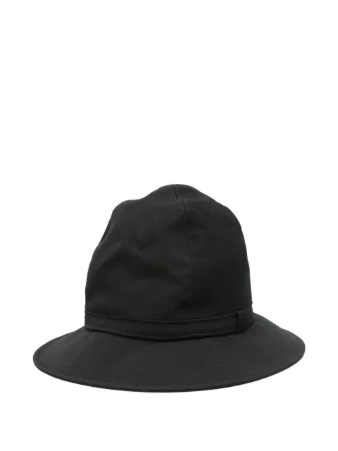 Yohji Yamamoto strap-detail cotton bucket hat