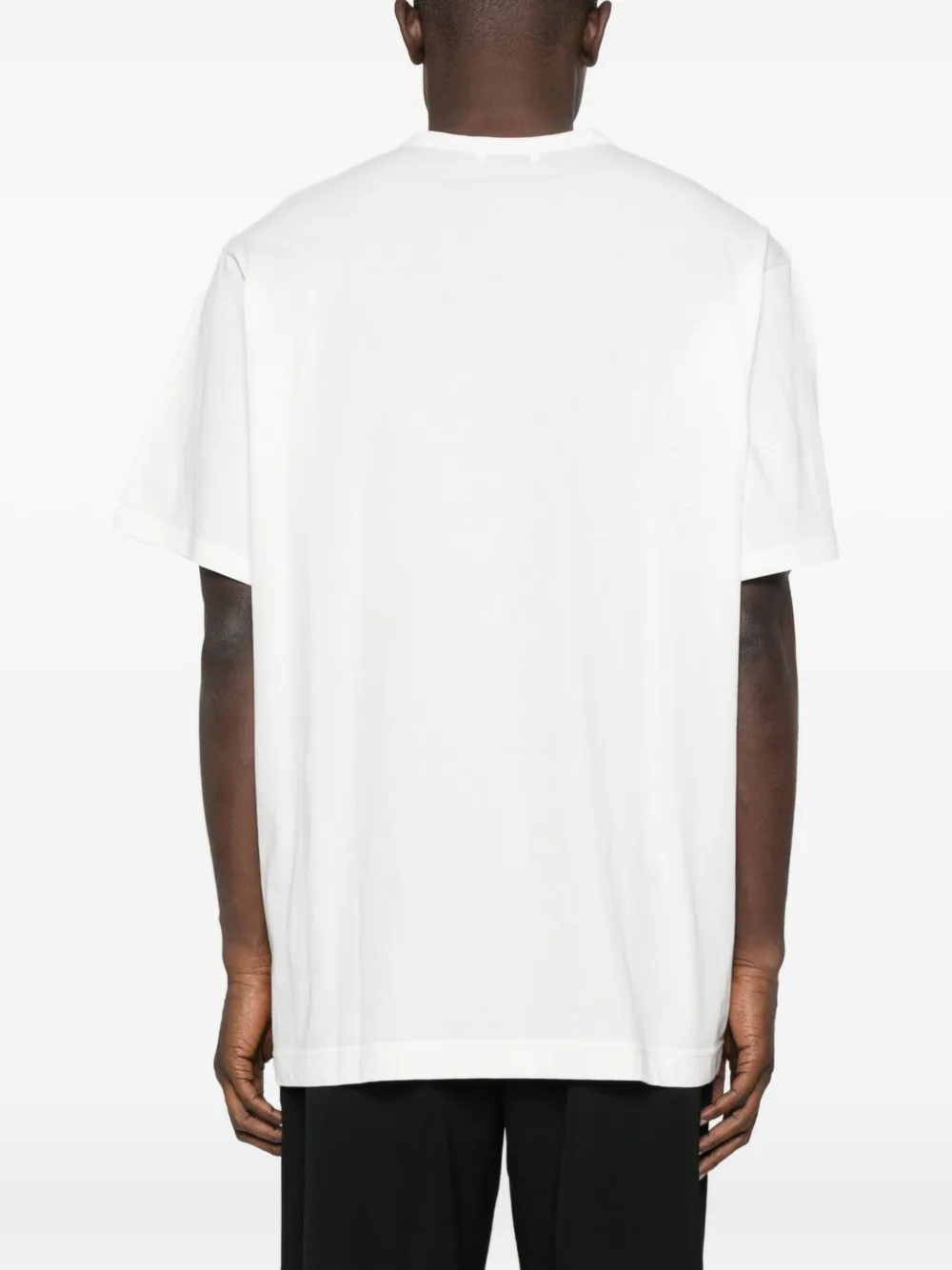 Yohji Yamamoto T-shirt met ronde hals Wit