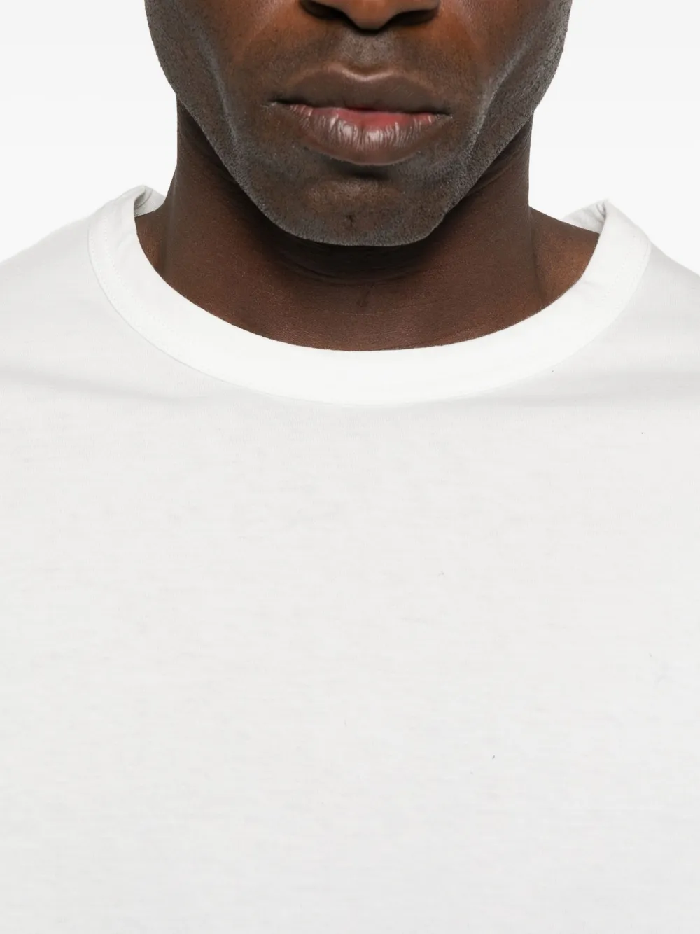 Yohji Yamamoto T-shirt met ronde hals Wit