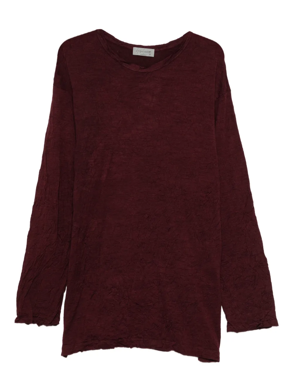 Yohji Yamamoto long-sleeve t-shirt | Red | Image 1
