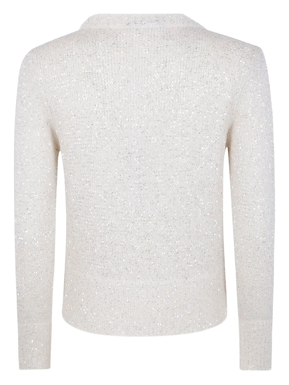 D.Exterior sequin-embellished tie-neck sweater | Knitted Sweaters | Image 2
