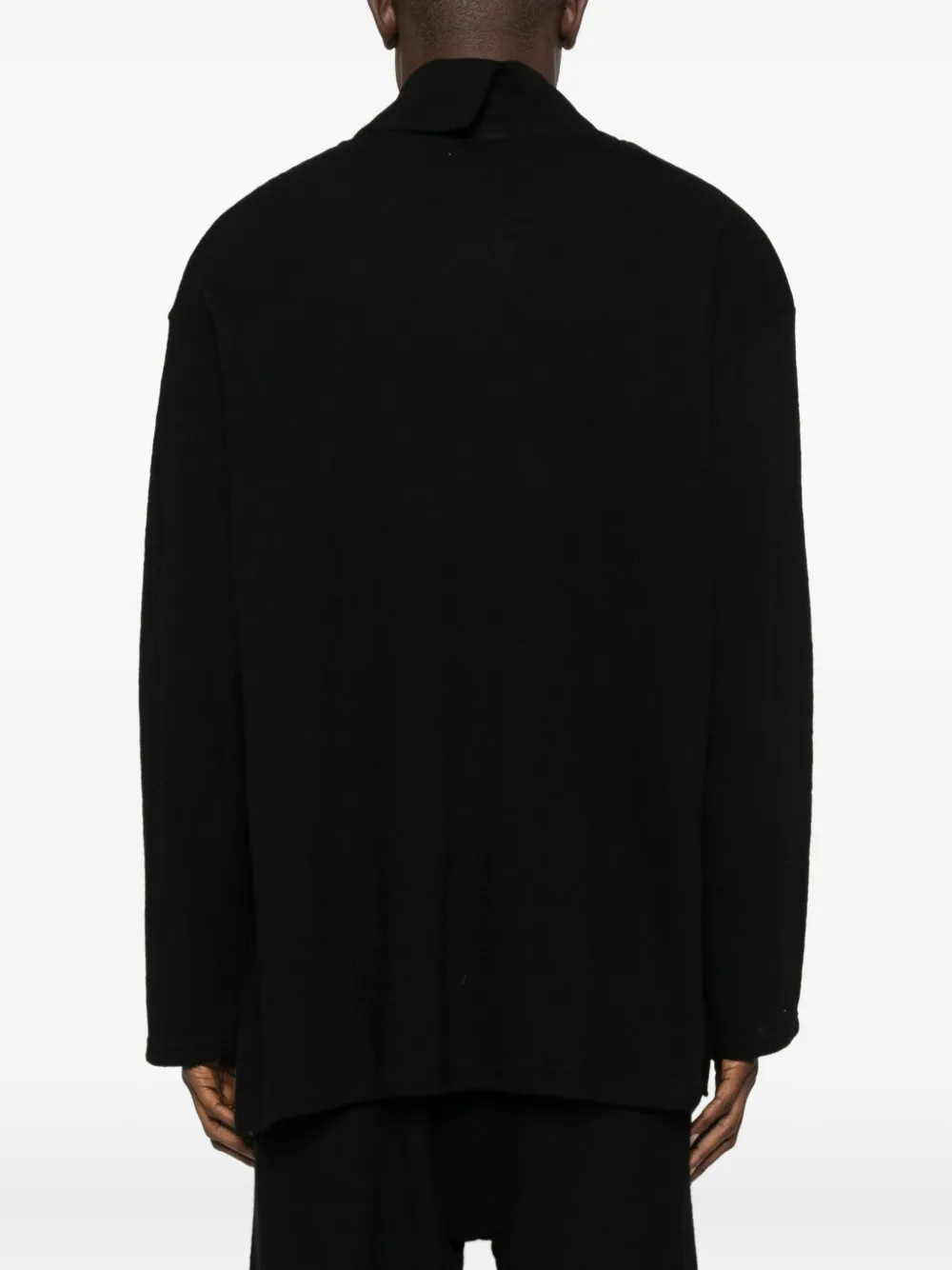 Yohji Yamamoto Long-sleeved Sweater In Black