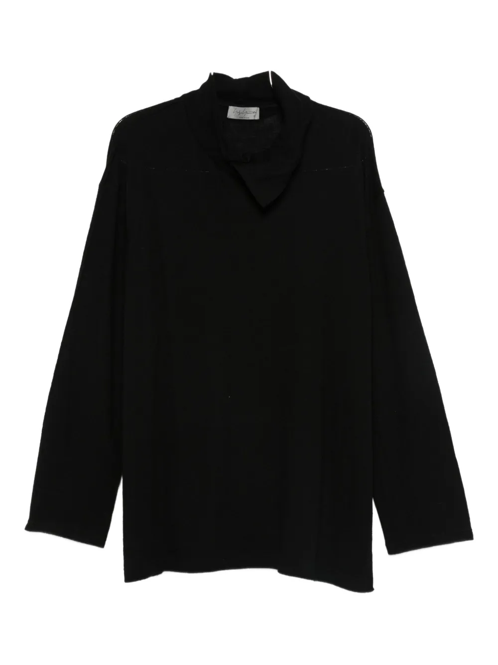 Yohji Yamamoto Long-sleeved Sweater In Black
