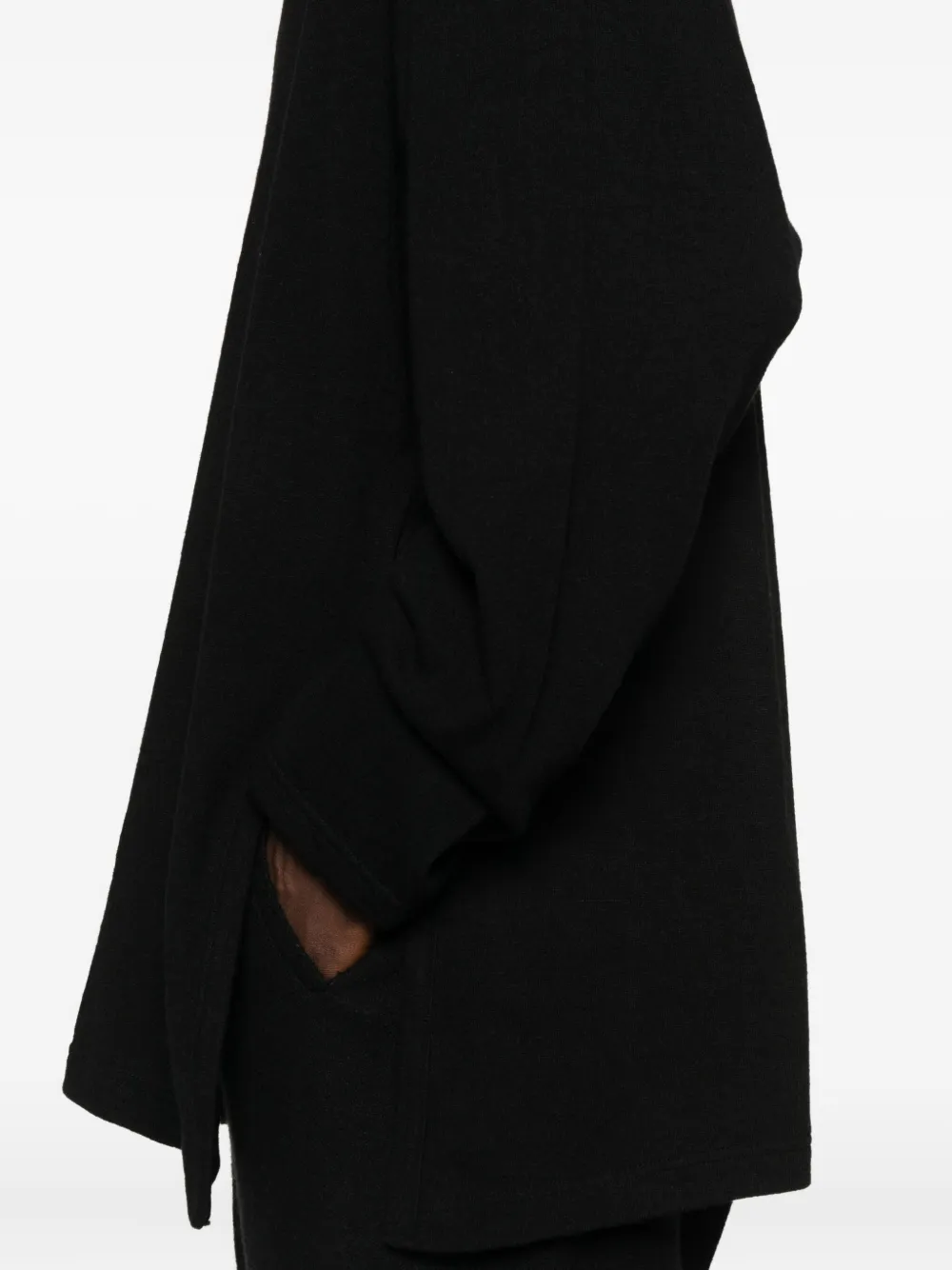 Yohji Yamamoto Long-sleeved Sweater In Black