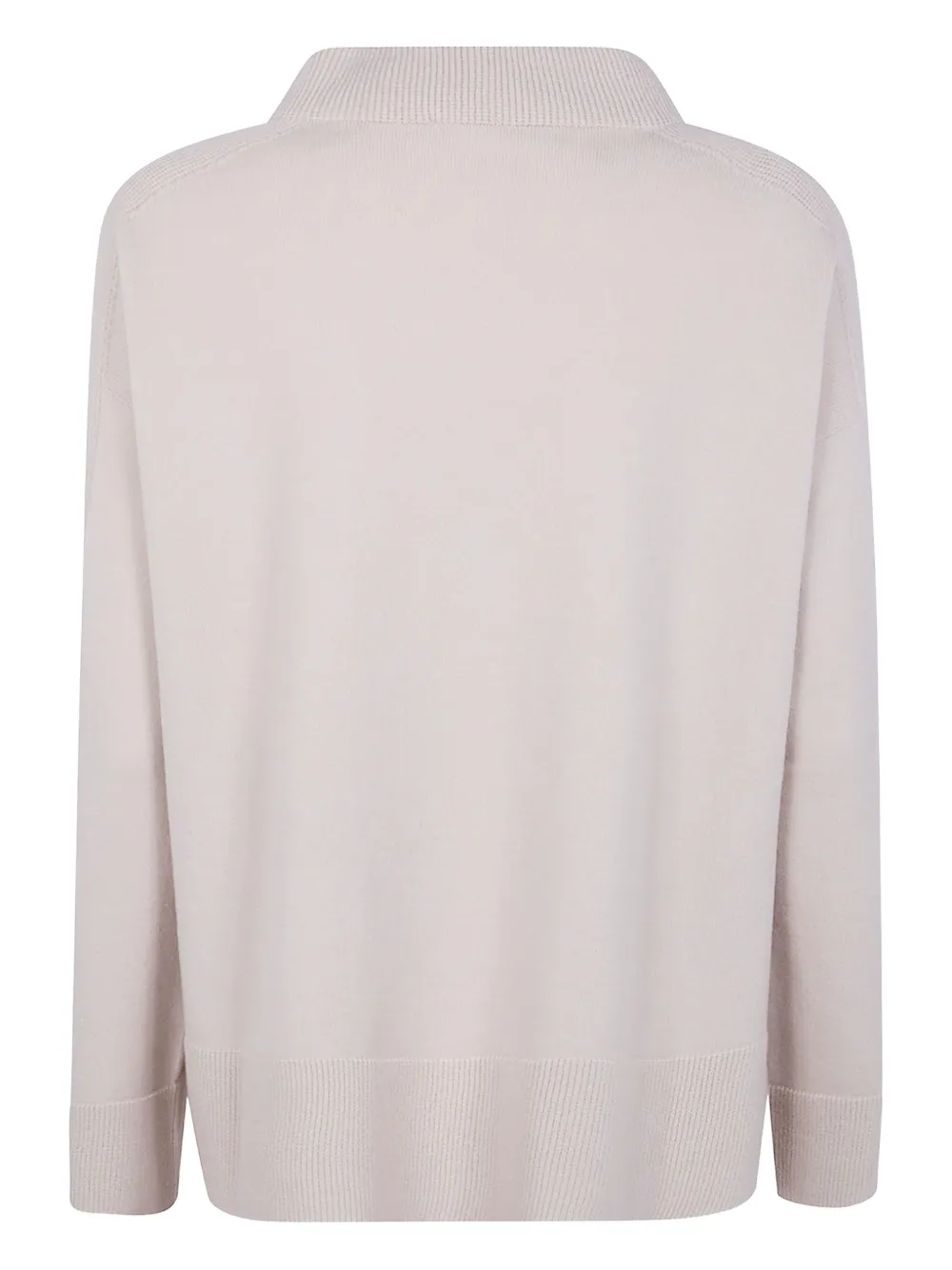 D Exterior Turtleneck Wool Sweater In Neutral