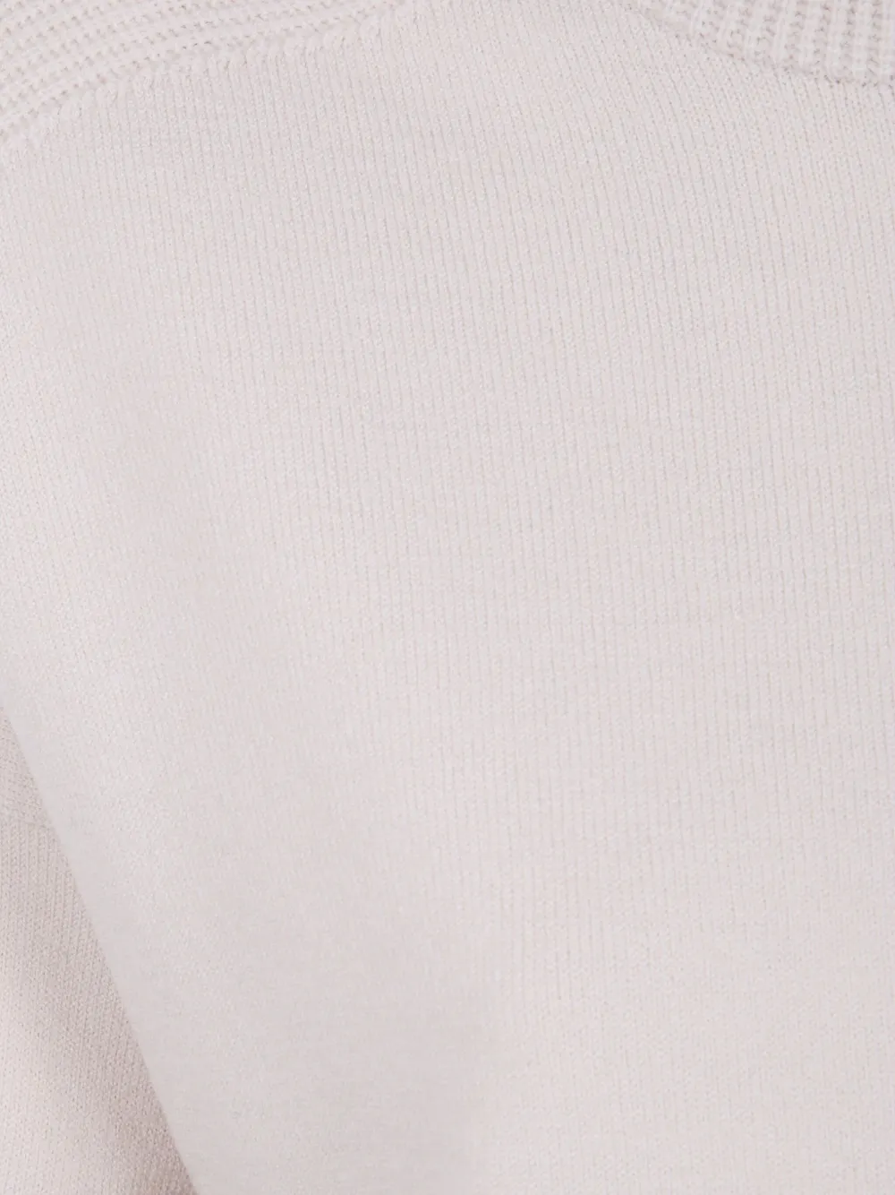 D Exterior Turtleneck Wool Sweater In Neutral