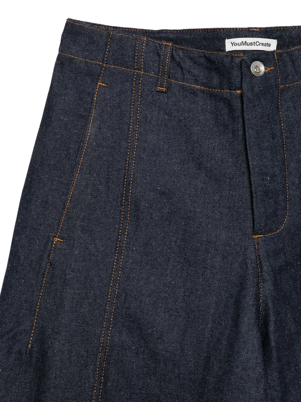 YMC Plooibroek Blauw