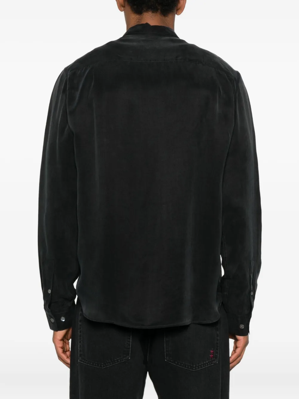 YMC Curtis overhemd met borstzak Zwart