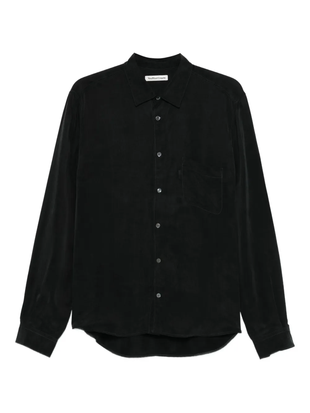 YMC Curtis chest-pocket shirt | Black | Image 1