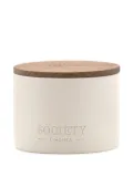 Society Limonta wooden-lidded candle - White