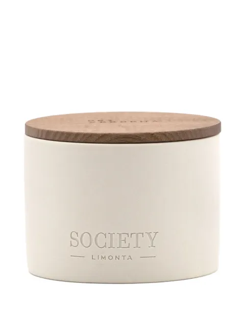 Society Limonta wooden-lidded candle