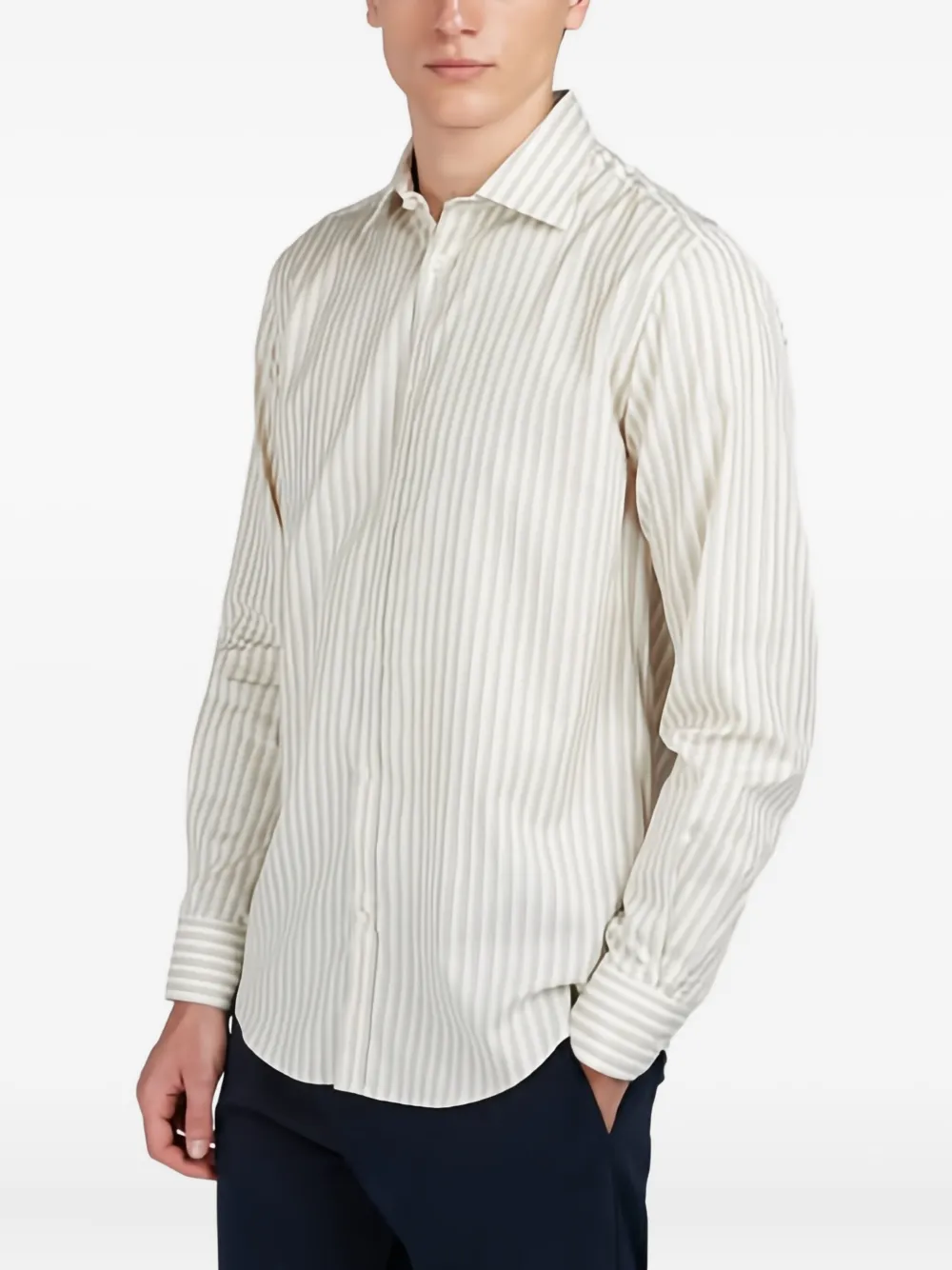 Paul & Shark Gestreept overhemd - Beige