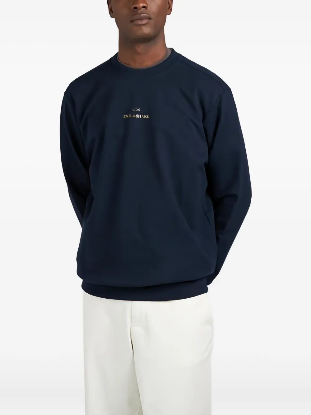 Paul & Shark Katoenen sweater met logoprint - Blauw