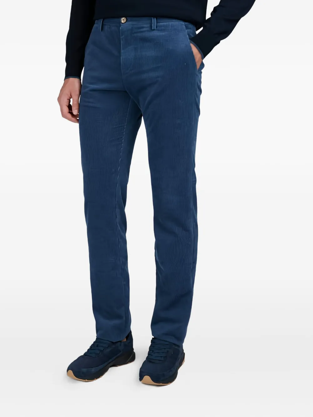 Paul & Shark Ribfluwelen broek - Blauw