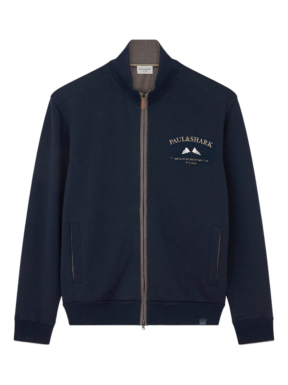 Paul & Shark ジップアップ スウェットシャツ - ブルー Paul & Shark ジップアップ スウェットシャツ - ブルー
