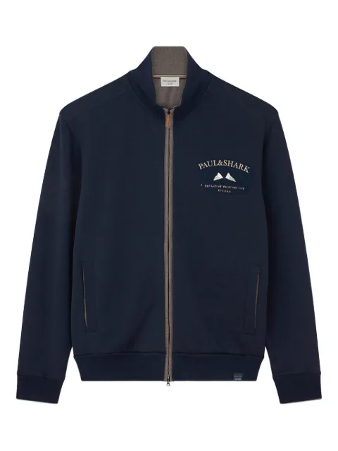 Paul & Shark embroidered zip-up sweatshirt