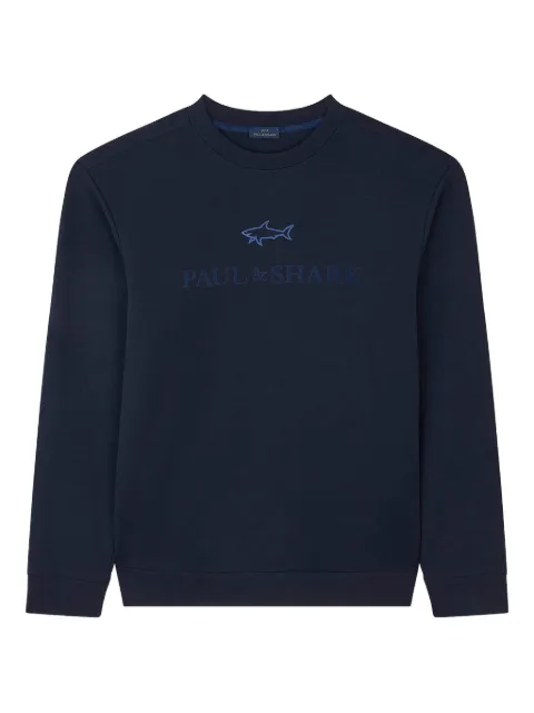 Paul & Shark logo-embroidered cotton sweatshirt