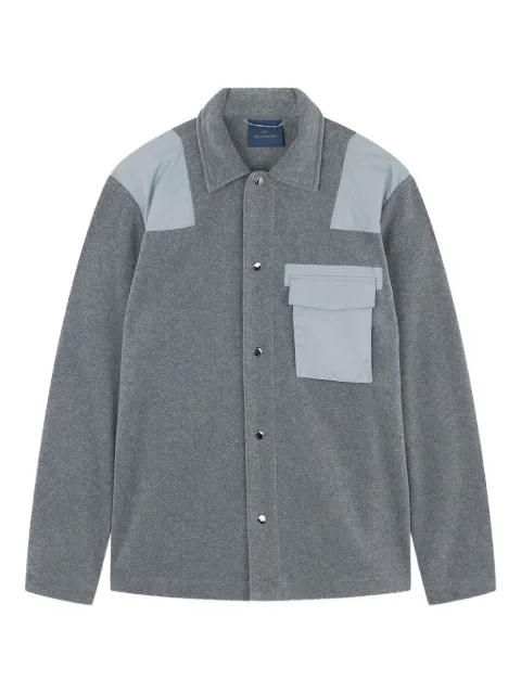 Paul & Shark panelled fleece shirt