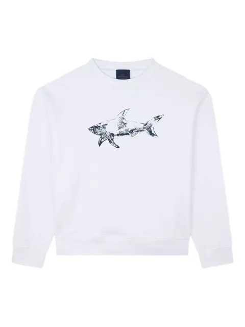 Paul & Shark shark-print fleece sweatshirt