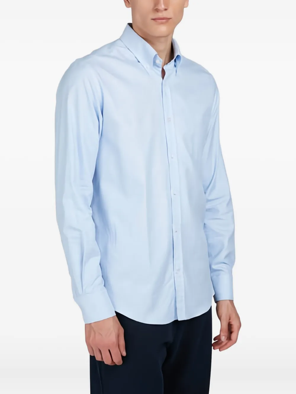 Paul & Shark Katoenen overhemd met pied-de-poule print - Blauw