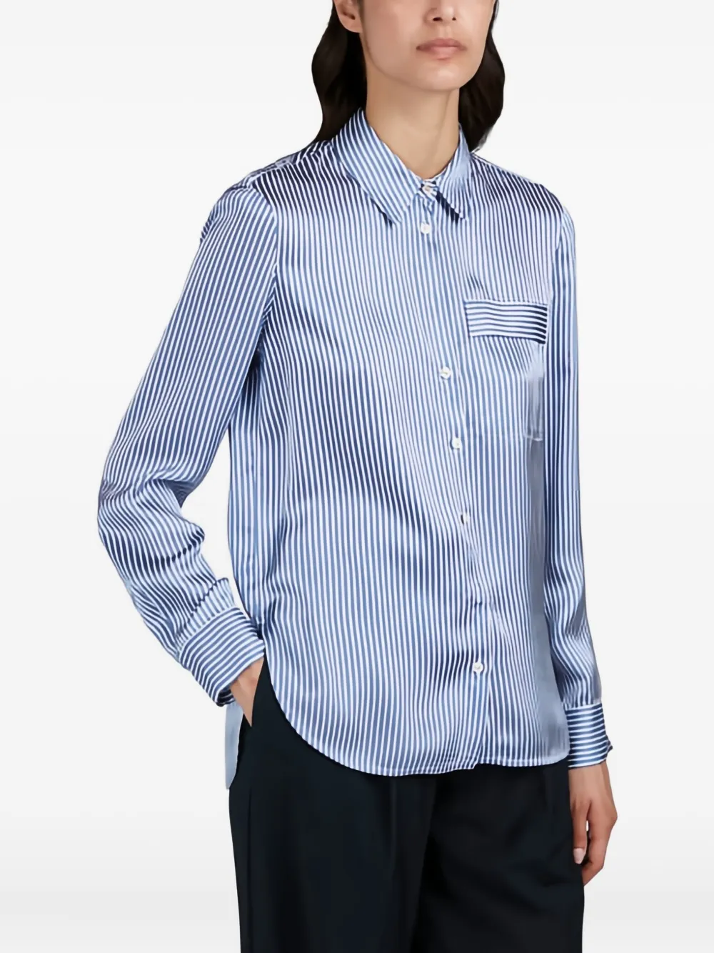 Paul & Shark Blouse van zijdemix - Blauw