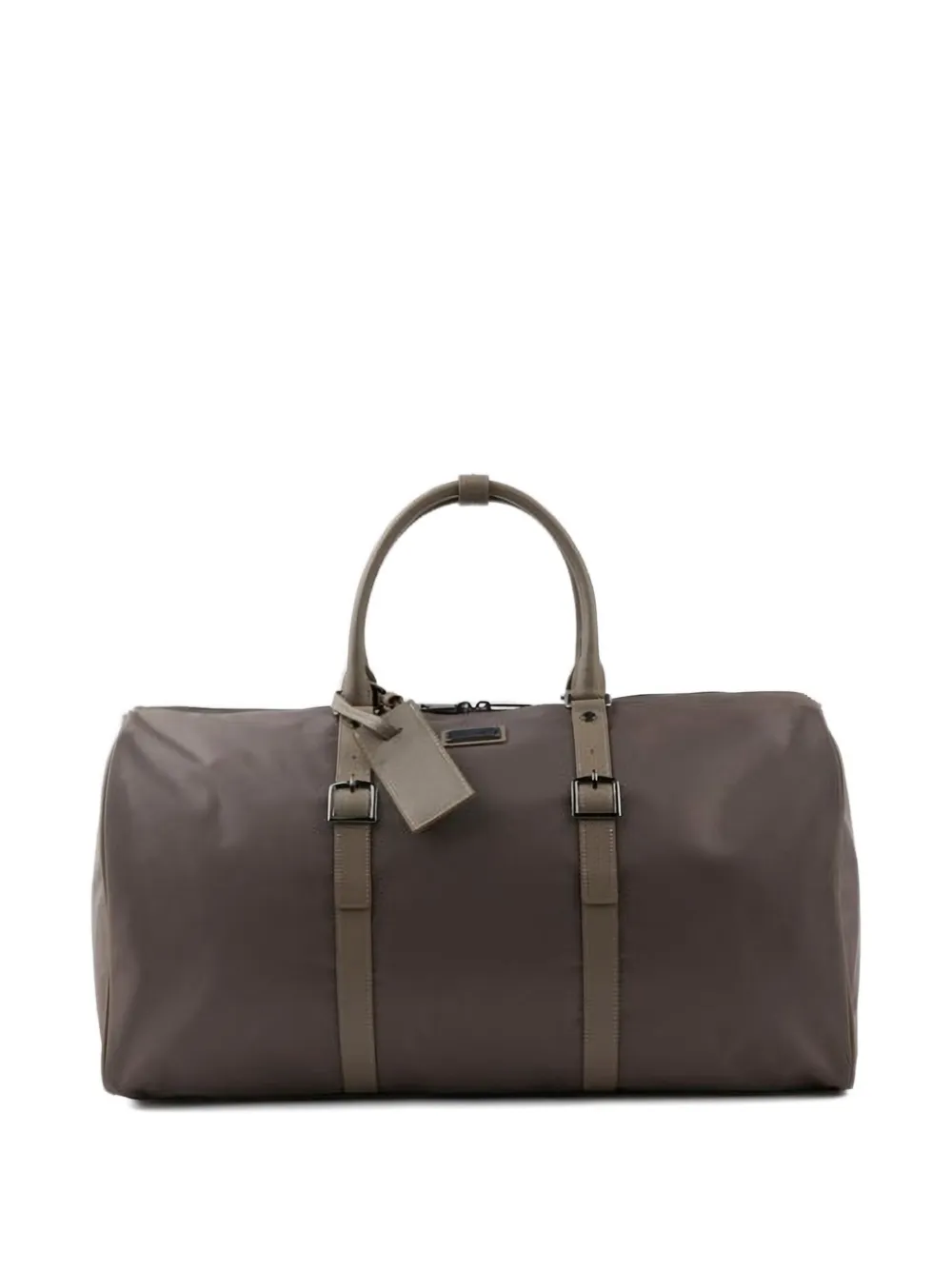Paul & Shark Leather-trim Holdall In Brown