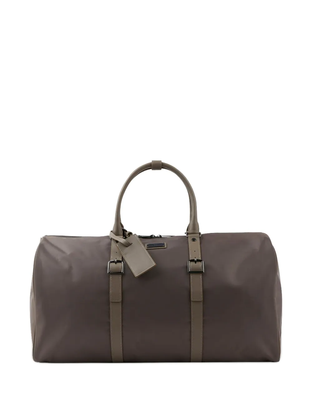 Paul & Shark Leather-trim Holdall In Brown