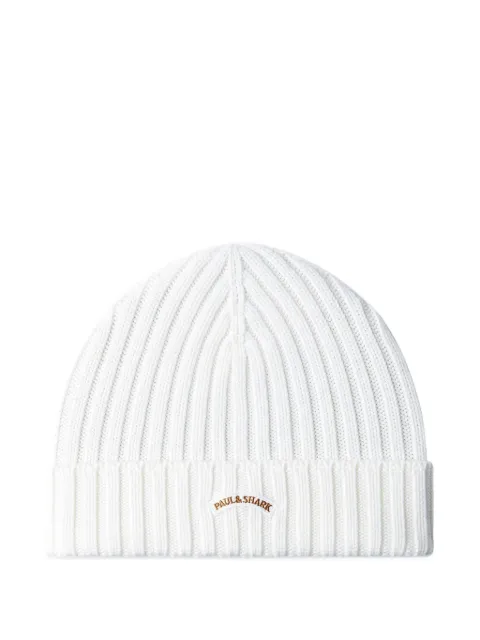 Paul & Shark ribbed beanie hat