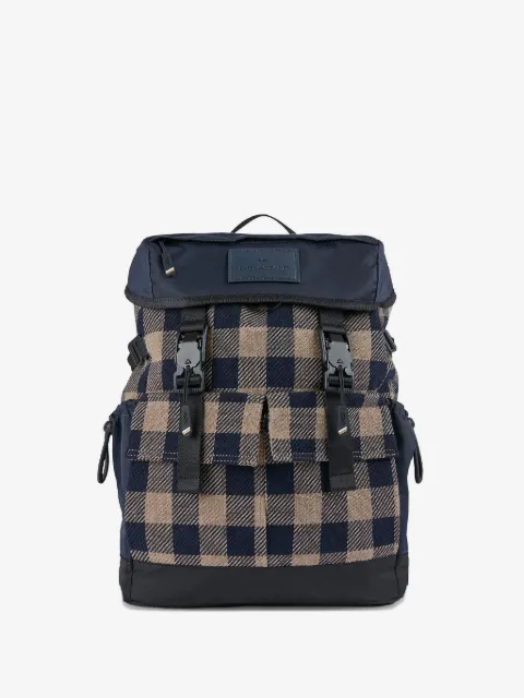 Paul & Shark check-pattern backpack