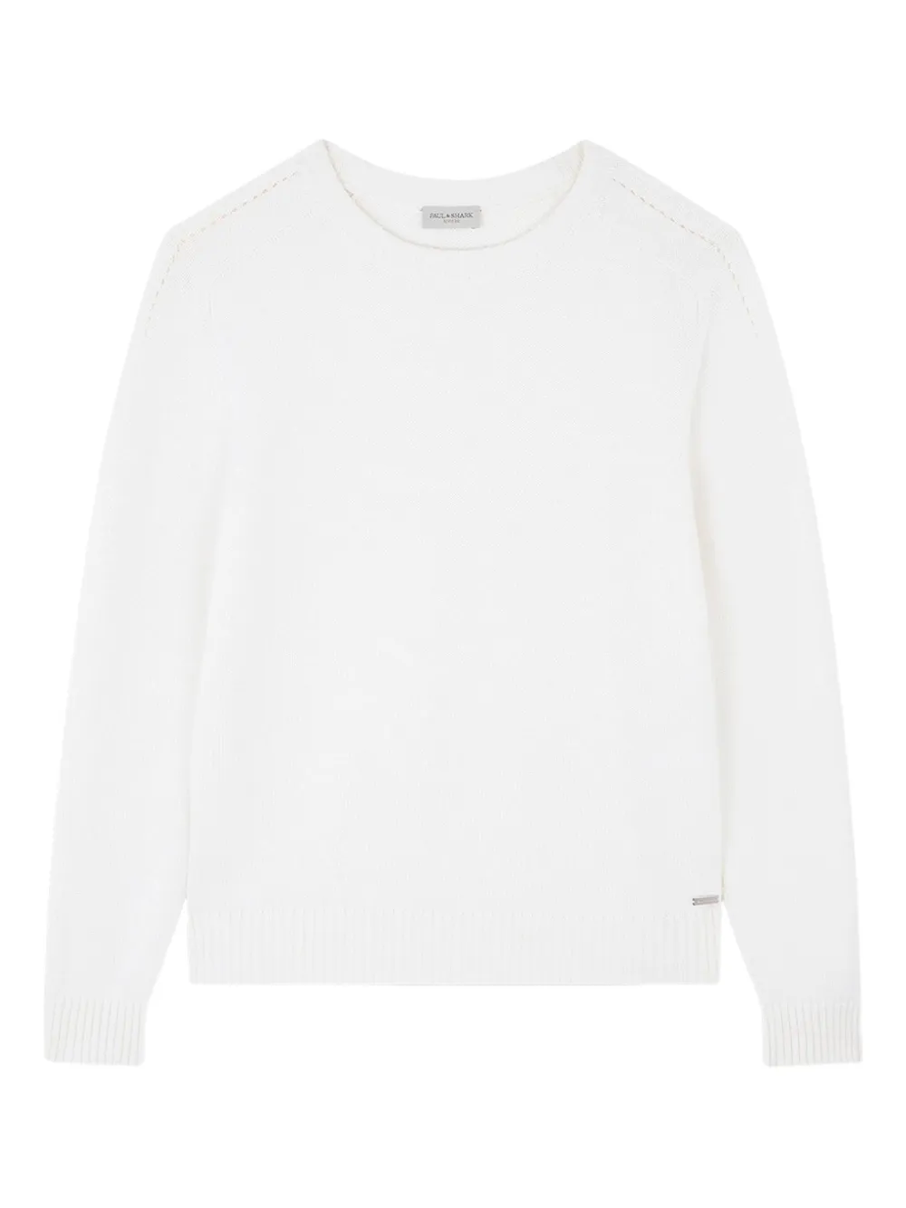 Paul & Shark crew-neck merino wool sweater | White | Image 1