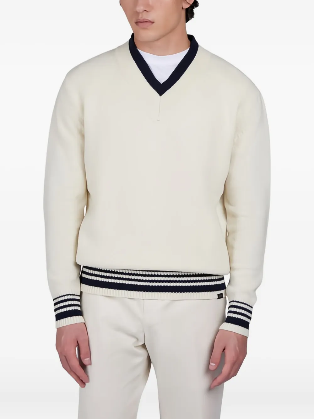 Paul & Shark V-neck sweater - Wit