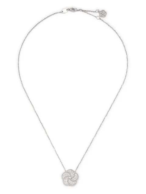 LA PRIMA GIOIELLI collar Bloomy en oro blanco de 18kt con diamante