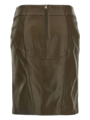 【DOLCE&GABBANA】 フロントスリット ミディ ペンシルスカート ブラックのウィメンズ メッシュ ロンゲット ペンシルスカート