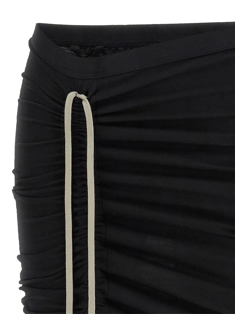 Rick Owens DRKSHDW Edfu elastic-waistband maxi skirt Zwart