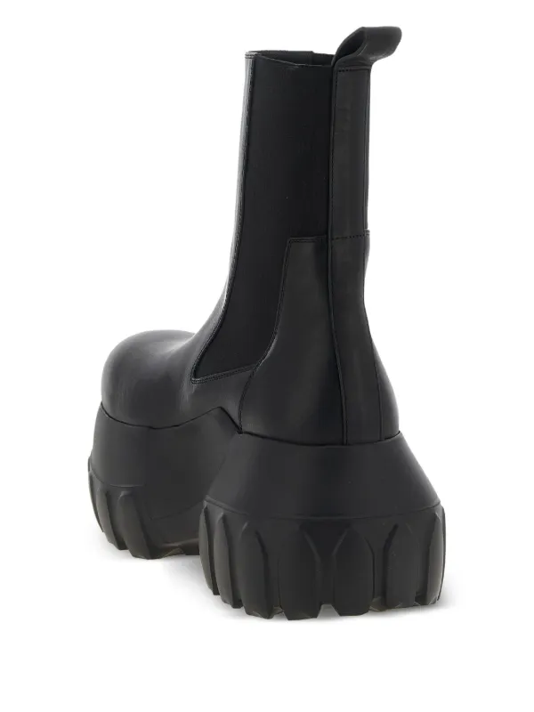 Rick Owens Beatle Mega Tractor 100mm ブーツ | ブラック | FARFETCH JP