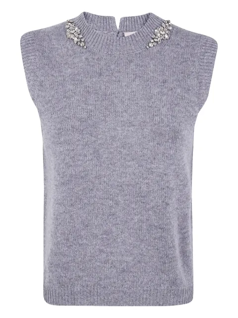Semicouture crystal-embellished vest