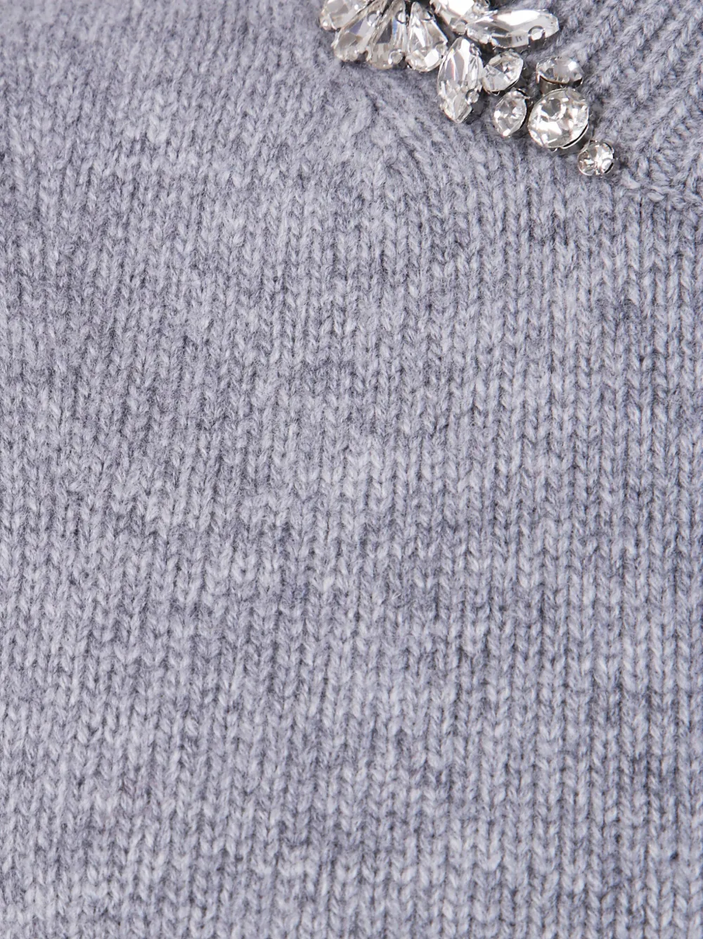 Semicouture Top verfraaid met kristallen Grijs