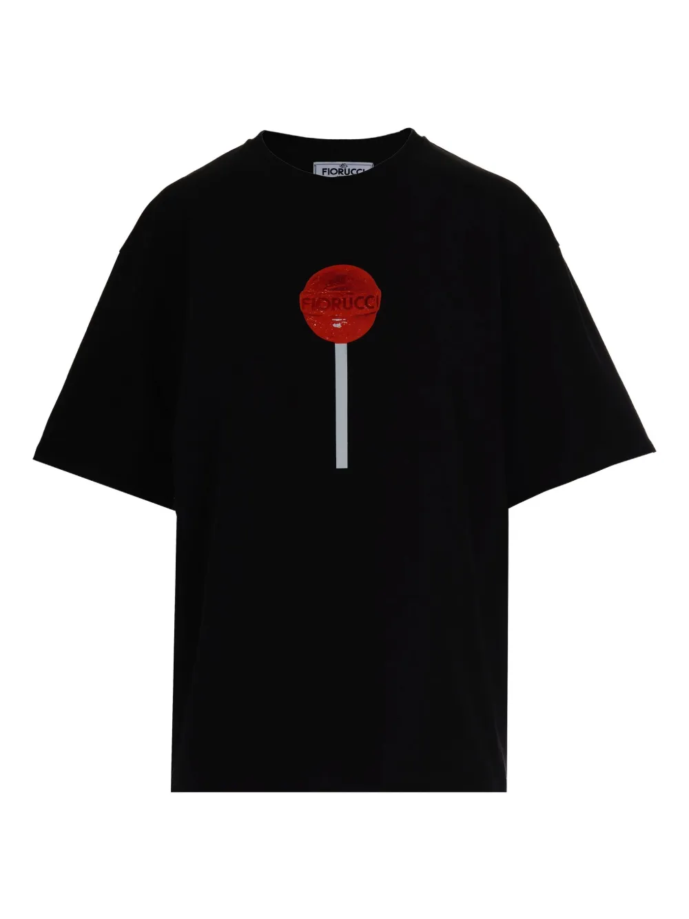 lollipop-print cotton T-shirt