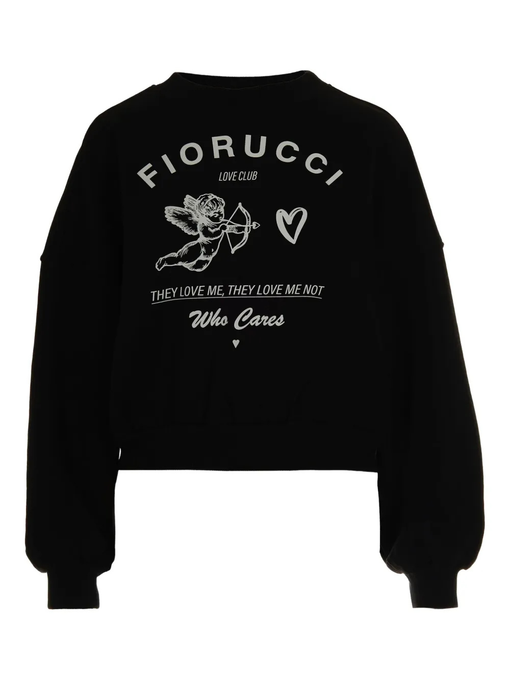 Fiorucci cupid-print sweatshirt Zwart