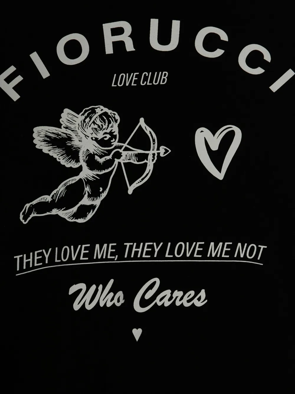 Fiorucci cupid-print sweatshirt Zwart