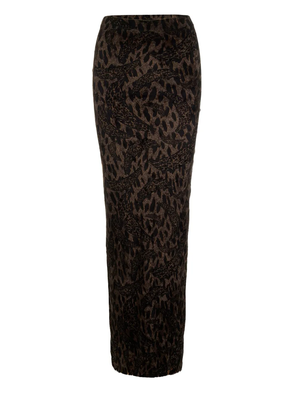Fiorucci animal-print maxi skirt Bruin