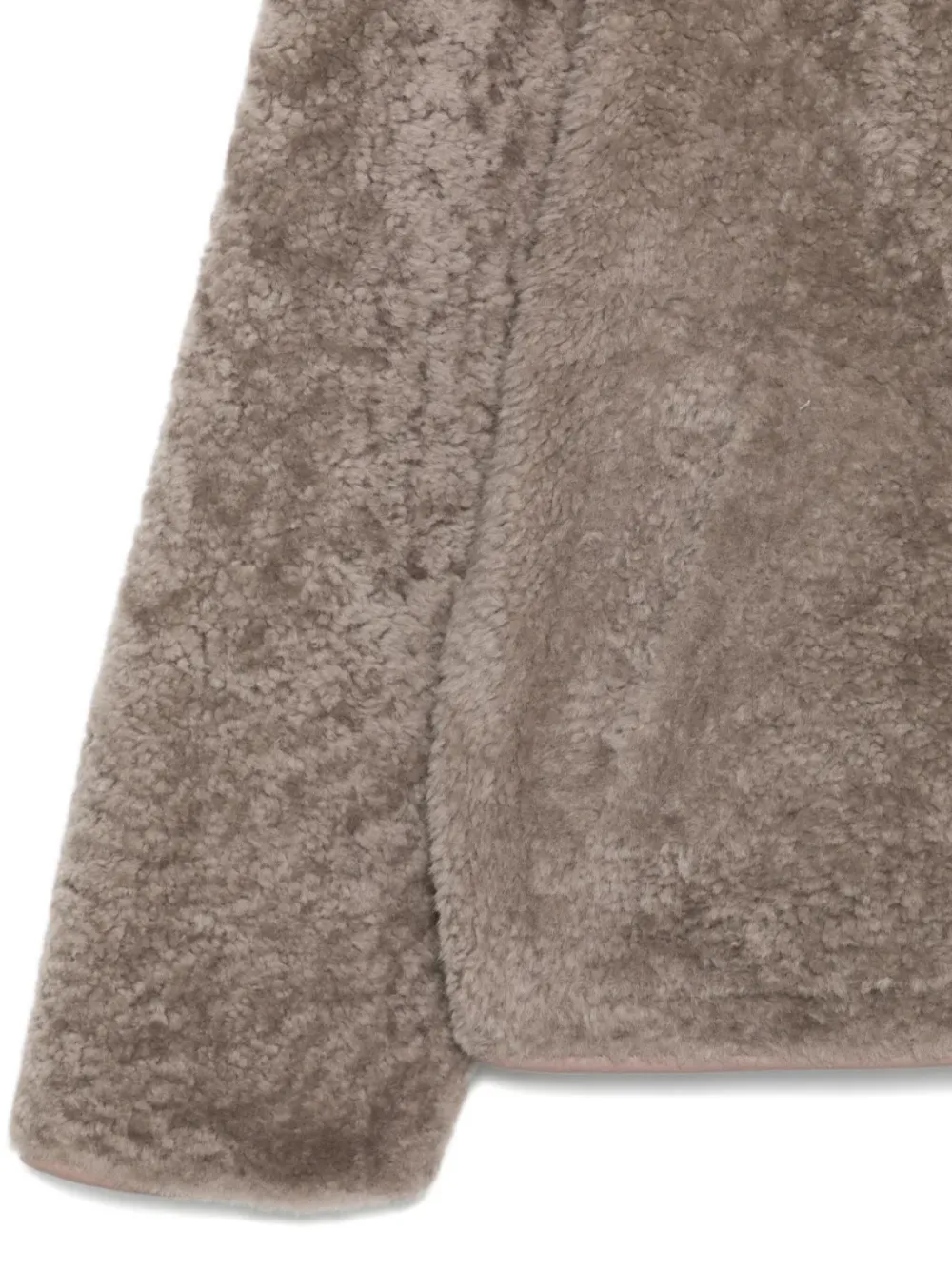 Arma Leren jack met knoopsluiting Zwart