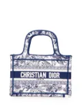 Christian Dior Pre-Owned 2020 Mini Canvas Embroidered Dioriviera Toile De Jouy Book Tote handbag - Blue