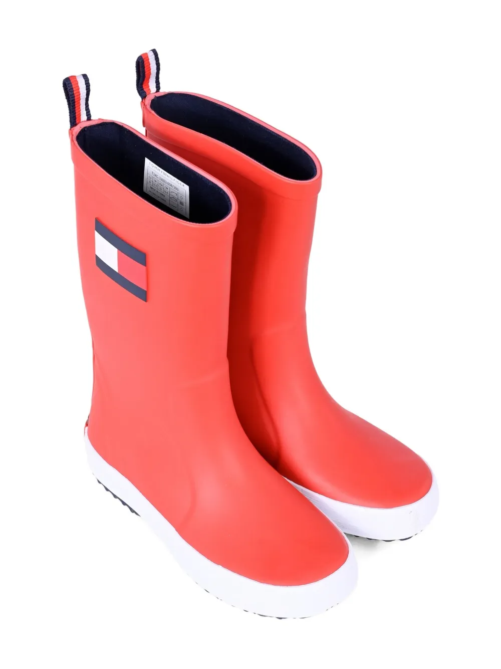 Tommy Hilfiger Junior Kids' Flag-detail Rain Boots In Red