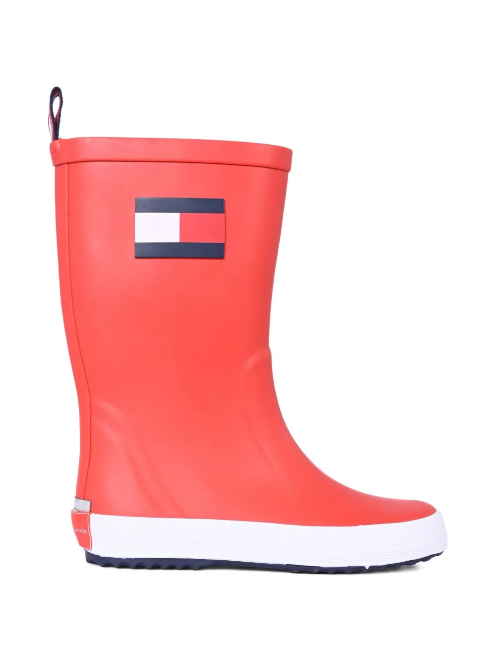 Tommy Hilfiger Junior flag-detail rain boots Red