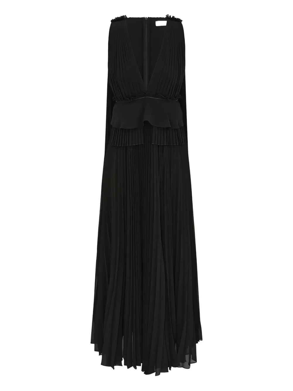 Zimmermann Memento Pleated Gown In Black