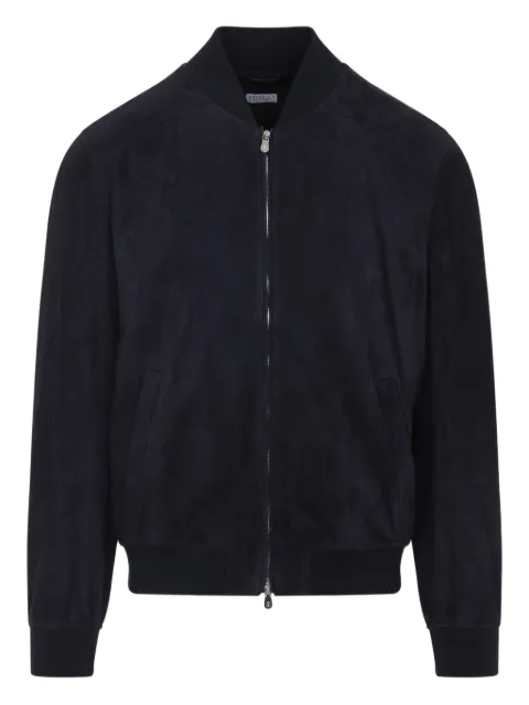 Brunello Cucinelli suede bomber jacket